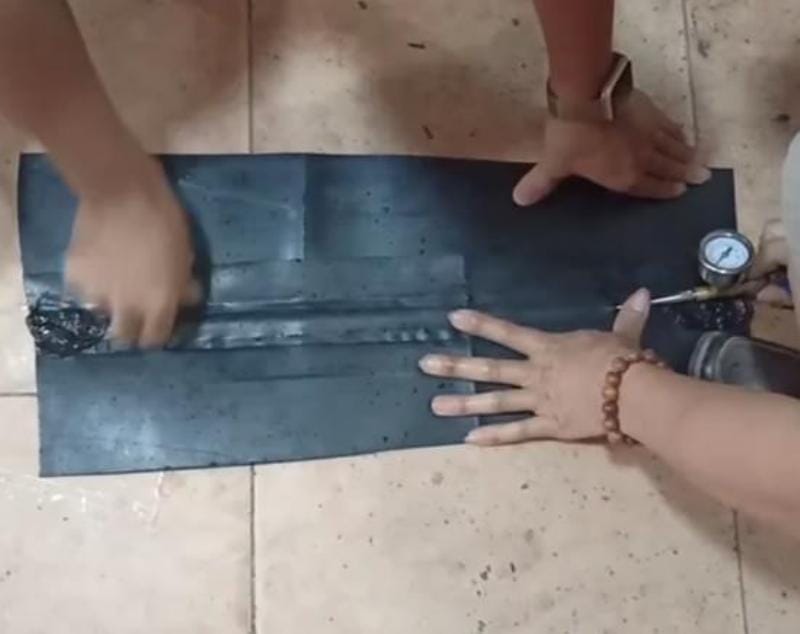 Kiểm tra chất lượng mối hàn màng HDPE bằng phương pháp thử áp suất khí